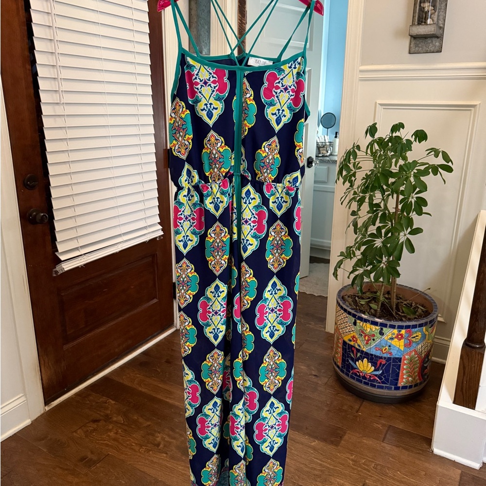 Peach Love California NWOT Colorful Print Maxi